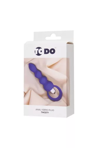 ToDo by Toyfa Twisty análdugó szilikon lila 14 cm 3,2 cm átmérő