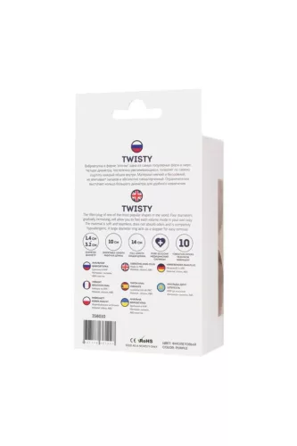 ToDo by Toyfa Twisty análdugó szilikon lila 14 cm 3,2 cm átmérő