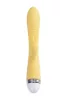 Toyfa Aster Vibrátor Kettős stimuláció, 10 mód, USB-töltés 22 cm sárga szilikon