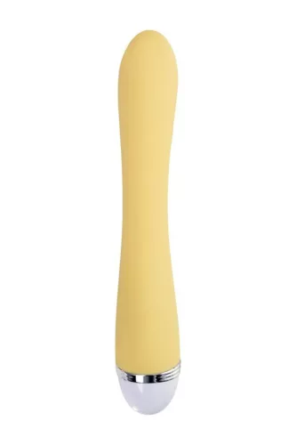 Toyfa Aster Vibrátor Kettős stimuláció, 10 mód, USB-töltés 22 cm sárga szilikon