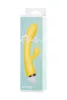 Toyfa Aster Vibrátor Kettős stimuláció, 10 mód, USB-töltés 22 cm sárga szilikon