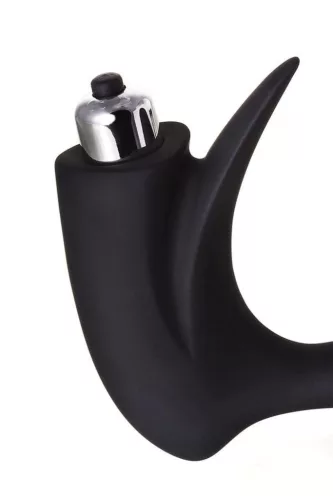 Erotist Prosztata stimulátor Kettős stimuláció, erős rezgés 14,4 cm fekete