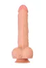 RealStick Dildó Realisztikus, mozgatható tetejű, állítható 28,5 cm hús színű
