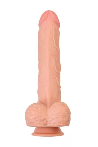 RealStick Dildó Realisztikus, mozgatható tetejű, állítható 28,5 cm hús színű