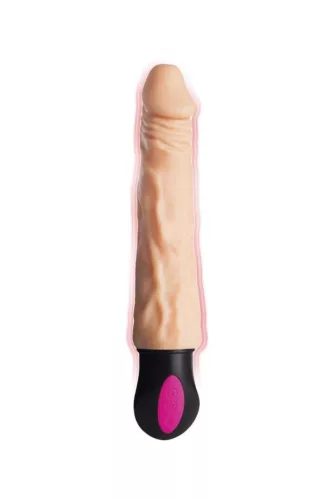 A-Toys Vibrátor fűthető, 12 fokozatú, hajlékony 19 cm fekete
