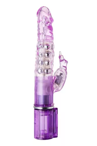 A-toys Vibrátor Kettős stimuláció, 8 mód 14 cm fekete