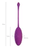A-Toys Vibrációs tojás 10 mód távirányítós vízálló 18 cm lila