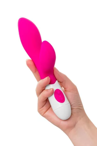 A-toys Vibrátor Kettős stimuláció 20 cm rózsaszín 10 mód