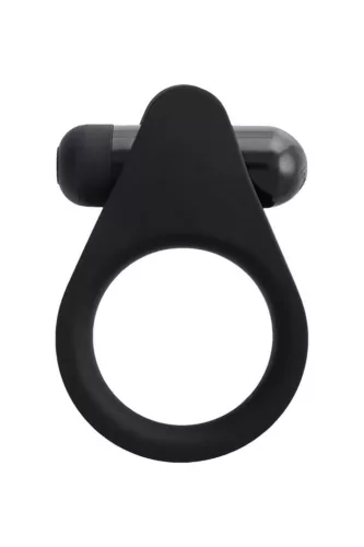 A-Toys Péniszgyűrű Rezgő, cserélhető betét 6,3 cm fekete