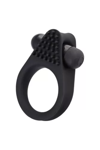 A-Toys Péniszgyűrű Rezgő, cserélhető betét 6,3 cm fekete