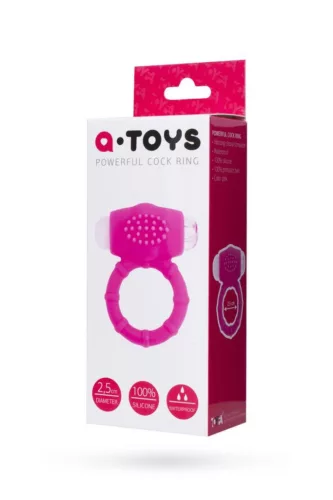 A-Toys Péniszgyűrű Rezgő, Stimuláló Szilikon 2.5 cm Rózsaszín