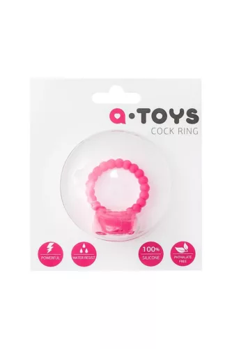 A-Toys Péniszgyűrű Rezgő, Stimuláló 3,5 cm rózsaszín szilikon
