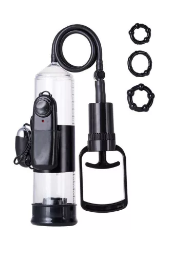 A-toys Péniszpumpa Rezgő, PVC 22,8 cm átlátszó