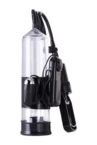 A-toys Péniszpumpa Rezgő, PVC 22,8 cm átlátszó