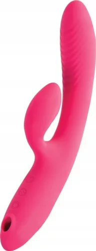 Jos Vibrátor vákuumos és rezgő stimuláció 23 cm rózsaszín szilikon