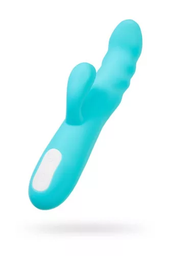 Jos Vibrátor Rotáló G-pont és csikló stimuláló 20,7 cm kék szilikon