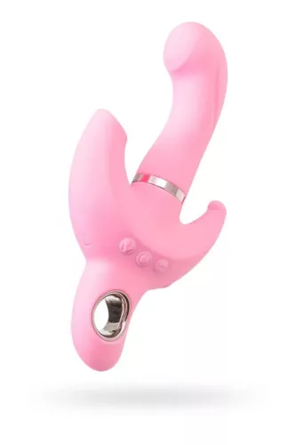 Jos Vibrátor Obrotó G-pont, Csiklóizgató 19,5 cm Rózsaszín Szilikon