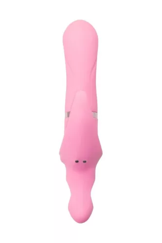 Jos Vibrátor Obrotó G-pont, Csiklóizgató 19,5 cm Rózsaszín Szilikon
