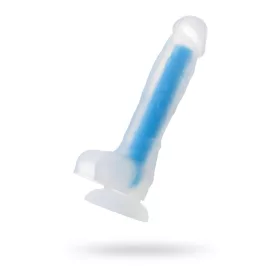 Toyfa Dildó Realisztikus, világító 16,5 cm kék