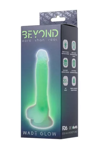 Beyond Dildó Realisztikus, világító 14,5 cm zöld