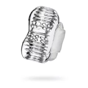 Lingam Khani vibráló maszturbátor 9 cm áttetsző TPE