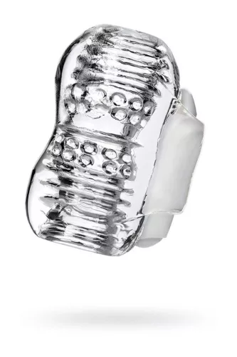 Lingam Khani vibráló maszturbátor 9 cm áttetsző TPE