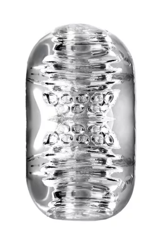 Lingam Khani vibráló maszturbátor 9 cm áttetsző TPE