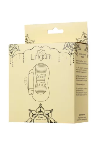 Lingam Khani vibráló maszturbátor 9 cm áttetsző TPE
