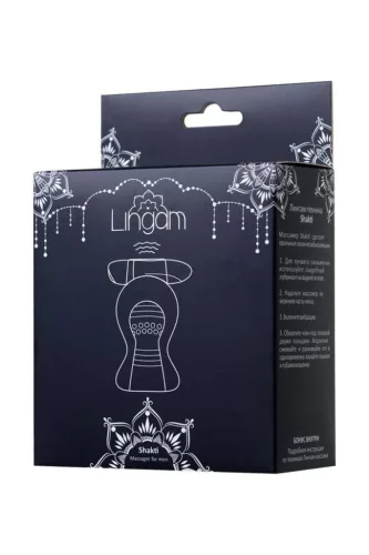 Lingam Shakti rezgő maszturbátor áttetsző TPE 9 cm