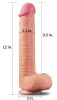 Valósághű Dildo királyi méretű XL természet fark 25 x 6cm