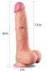 Realisztikus Dildo Uppy királyi méretű természet farkát 19 x 5cm