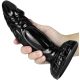 Fishy Dildo – fekete prémium vibrátor 18 x 5,5 cm