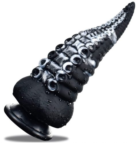 Sealik Tentacle – prémium dildó fekete-fehér színben