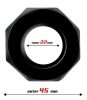 Polygon Black – prémium puha péniszgyűrű