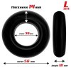 Beast Ring – 3 db puha fekete péniszgyűrű szett