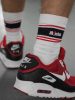 White Socks Sk8erboy Deluxe – stílusos fehér-piros zokni
