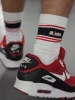 White Socks Sk8erboy Deluxe – stílusos fehér-piros zokni
