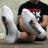 QUARTER Sk8erboy – stílusos fehér alacsony zoknik