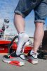 QUARTER Sk8erboy – stílusos fehér alacsony zoknik