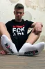 QUARTER Sk8erboy – stílusos fehér alacsony zoknik