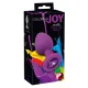 Színes Joy Anál plug kő díszítéssel 8 cm lila
