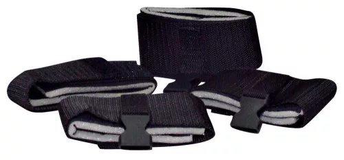 Kötöző szett 4 részes párnázott fekete nylon hevederrel 320 cm