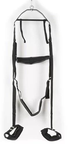 Bad Kitty Szexhinta Állítható nylon heveder, 38 cm fekete