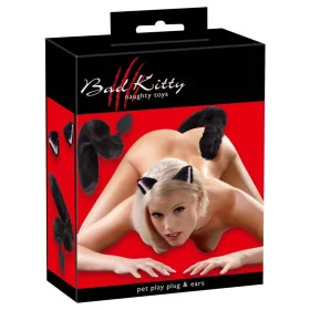 Bad Kitty Anál plug Szilikon, puhatestű, 9,3 cm fekete