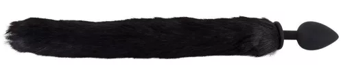 Bad Kitty Anál plug Szilikon, puhatestű, 9,3 cm fekete