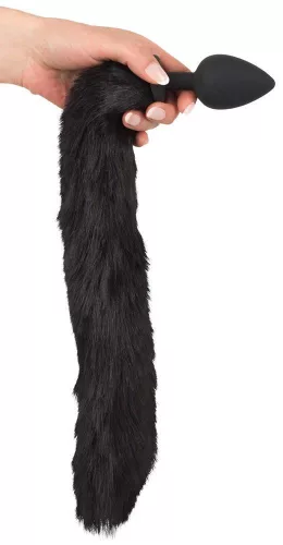 Bad Kitty Anál plug Szilikon, puhatestű, 9,3 cm fekete