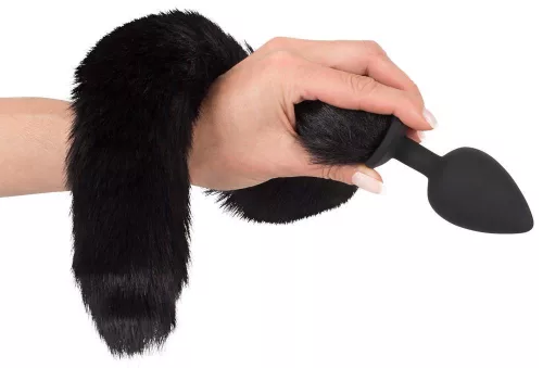 Bad Kitty Anál plug Szilikon, puhatestű, 9,3 cm fekete