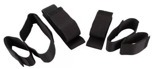 Kikötő szett 4 részes rugalmas tépőzáras fekete 35-52 cm, 26-33 cm