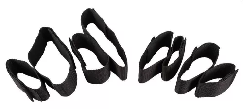 Kikötő szett 4 részes rugalmas tépőzáras fekete 35-52 cm, 26-33 cm