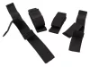 Kikötő szett 4 részes rugalmas tépőzáras fekete 35-52 cm, 26-33 cm